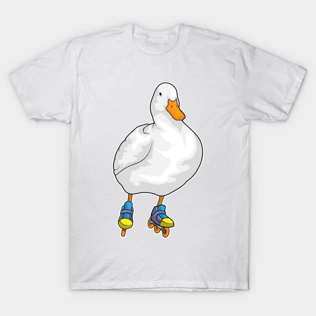 Duck Inline skating Roller skates T-Shirt by Markus Schnabel